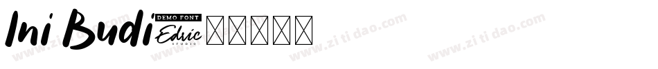 Ini Budi字体转换